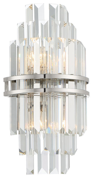 Crystorama Lighting Group HAY-1402 Hayes 2 Light 14" Tall Wall - Polished