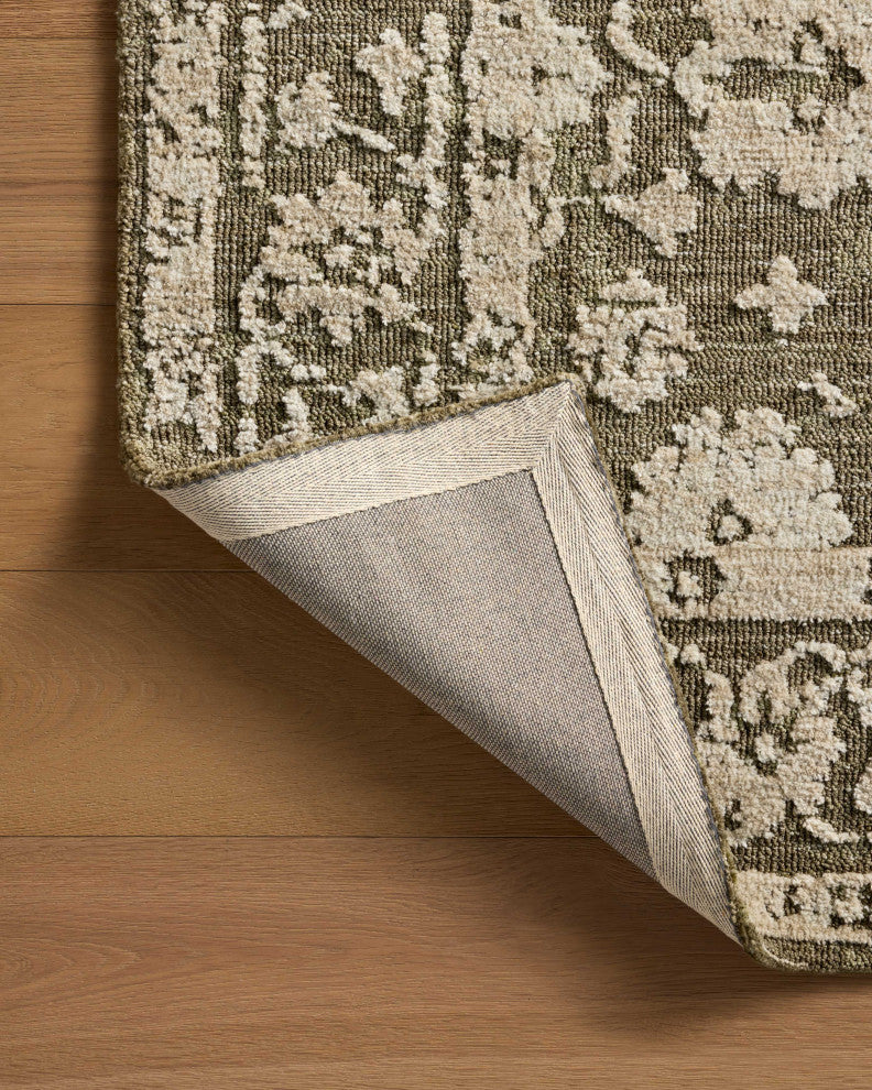 Loloi Percival Moss / Natural 3'-6" x 5'-6" Accent Rug