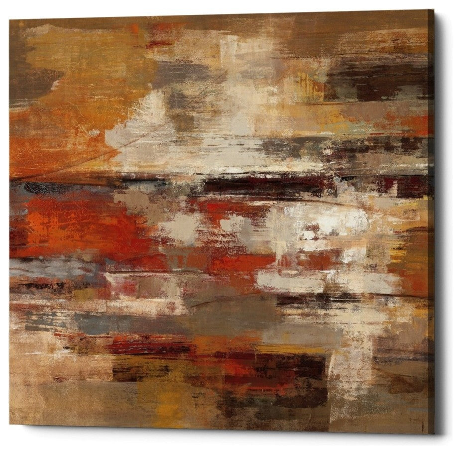 Epic Graffiti "Painted Desert" by Silvia Vassileva, Giclee Canvas Art, 37"x37"
