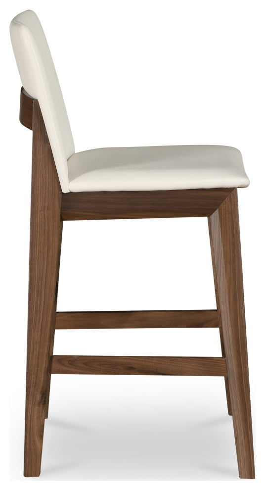 Deco Counter Stool White PVC