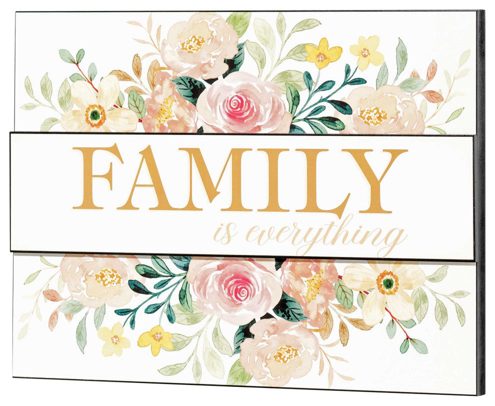 Stacked Wall Plaque, Family, 16"x12", MDF