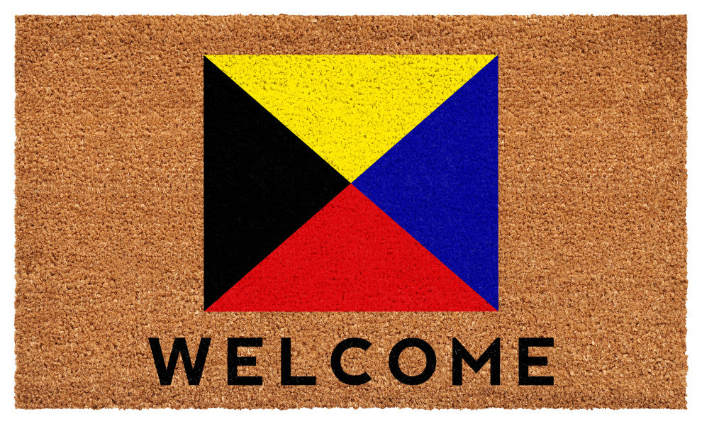 Calloway Mills Nautical Personalized Doormat, Letter Z