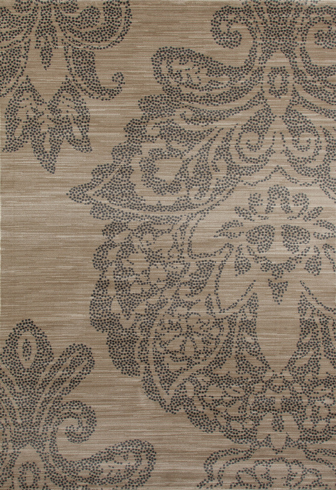 Bastille Large Damask Beige 7'10"x10'6" Area Rug