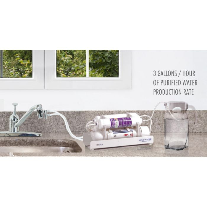 APEC Ultimate Portable Alkaline 90 GPD Countertop Reverse Osmosis System