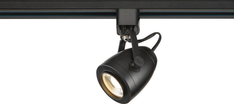 Nuvo LED Round Track Lighting Head Finish Pinch Back, Black