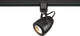 Nuvo LED Round Track Lighting Head Finish Pinch Back, Black