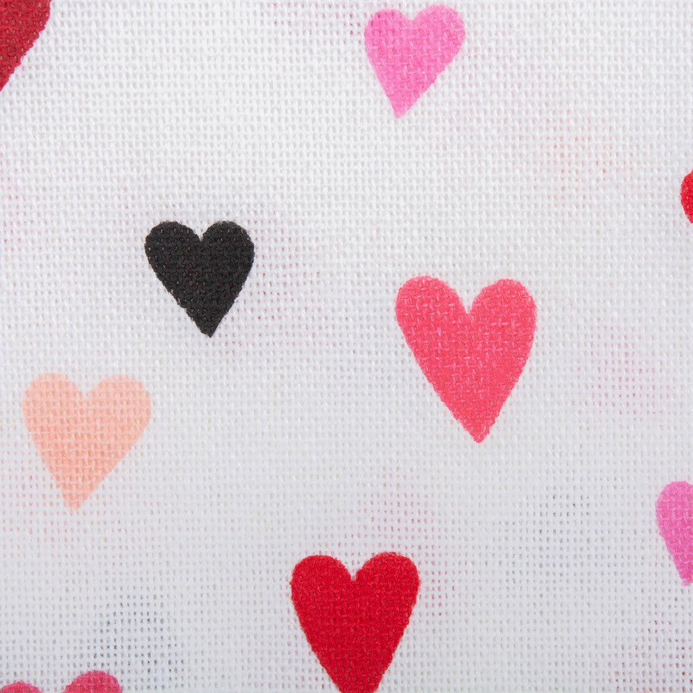 Confetti Hearts Print Table Runner 14"x72"