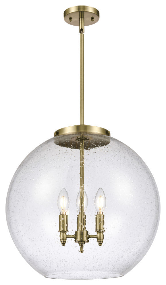Athens Pendant, Antique Brass, Seedy, Seedy