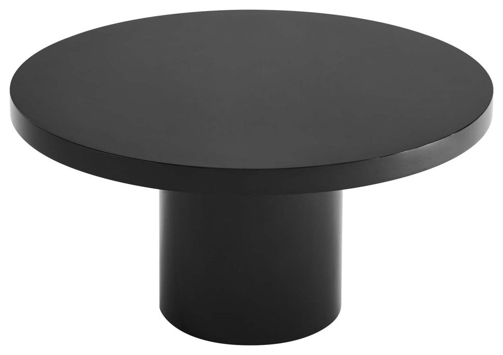 Gratify 60" Round Dining Table, Black
