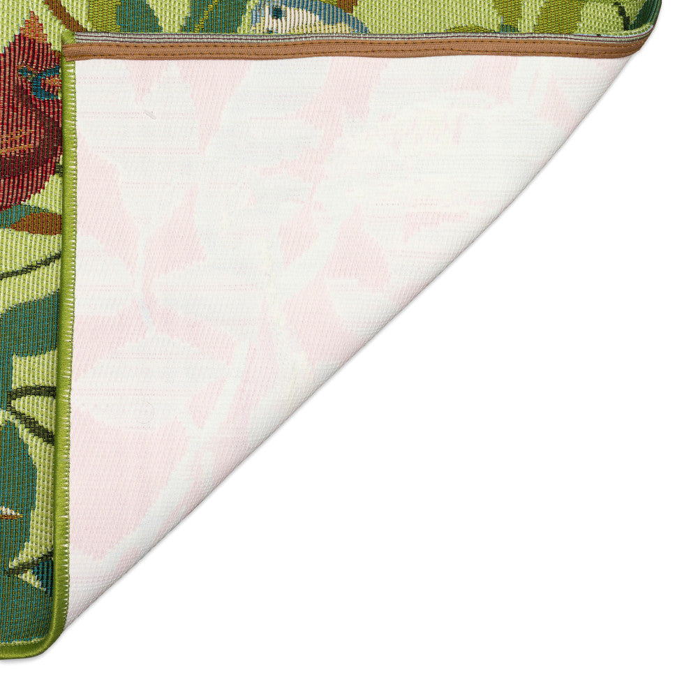 Esencia Birds Of A Feather Indoor/Outdoor Mat Green 1'11"x4'11"