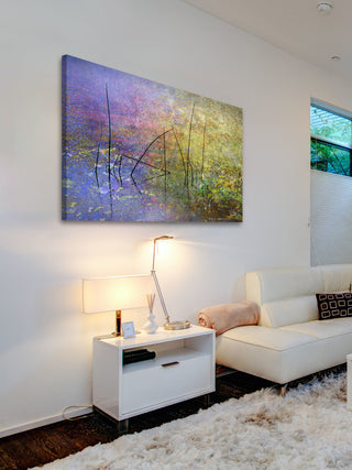 "Pond Surface" Painting Print on Canvas by Chris Vest