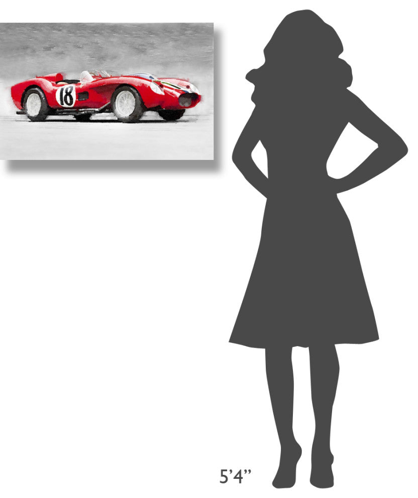 "1957 Ferrari Testarossa Watercolor" Fine Art Print
