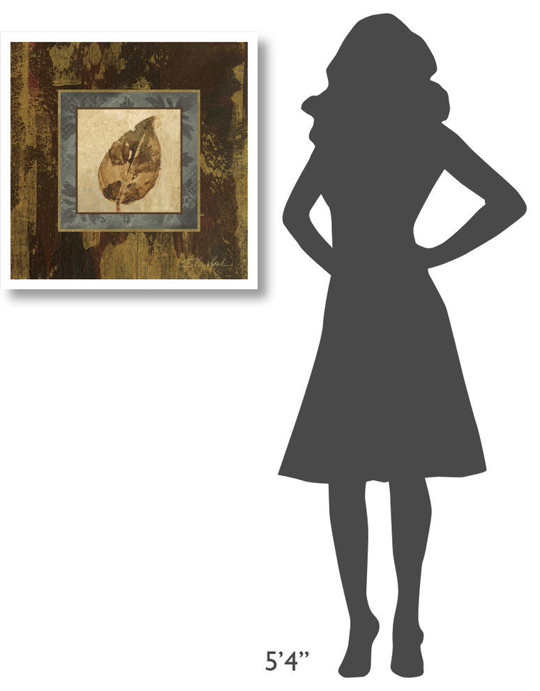 "Autumn Leaf Square III" Digital Paper Print by Silvia Vassileva, 26"x26"