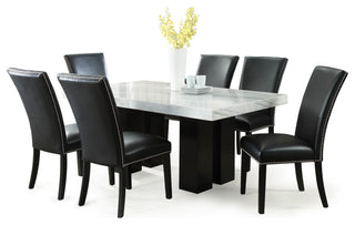 Camila Rectangle Dining Set, Black