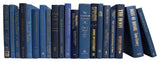 Decorative Books - Denim & Gold - Blue Books By The Foot