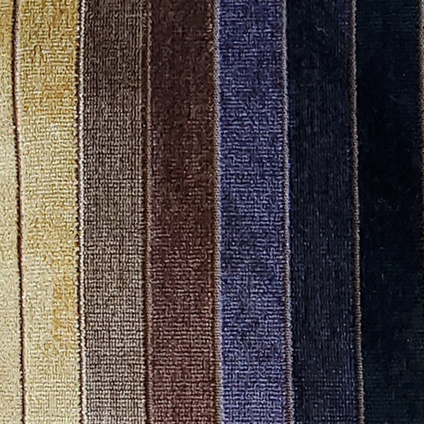 Bullion Stripes Textured Velvet Throw Pillow 20x20, with Polyfill Insert