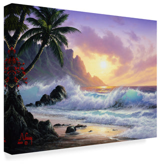 "Sunset Beach 1" by Anthony Casay, Canvas Art, 32"x24"