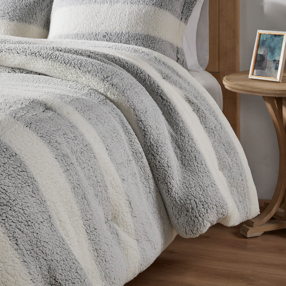 Madison Park Hollis Sherpa Comforter Set