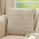 Throw Pillow Cover With Moroccan Design, Poly Filled