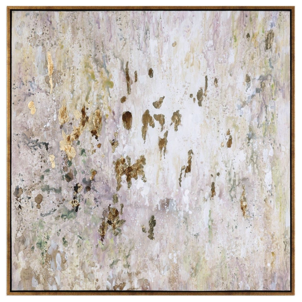 Uttermost Golden Raindrops Modern Abstract Art
