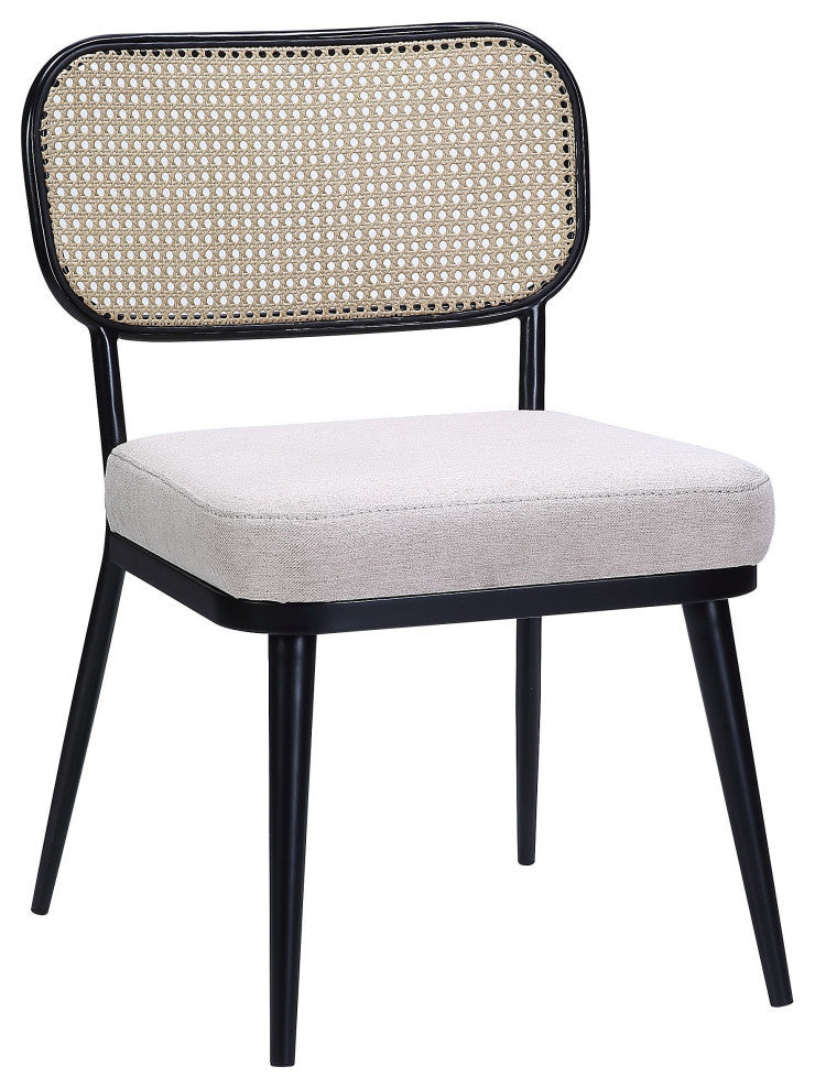 ACME Frydel 3-Piece Set Table and Chairs, Black Finish