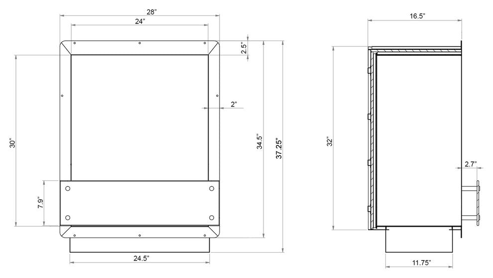 Bio Ethanol Firebox - Fireplace Insert FB1212-S | Ignis