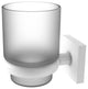 Montero Wall Mounted Tumbler Holder, Matte White