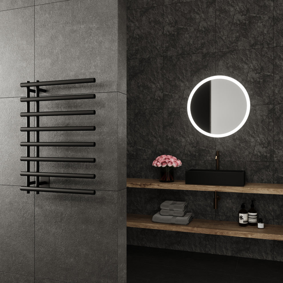 Leto Towel Warmer, Black