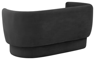 TOV Furniture Isabella Black Velvet Loveseat
