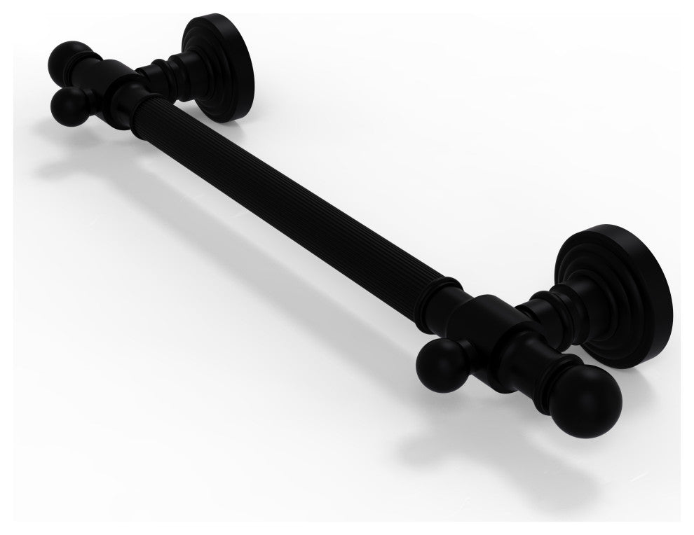 16" Grab Bar Reeded, Matte Black