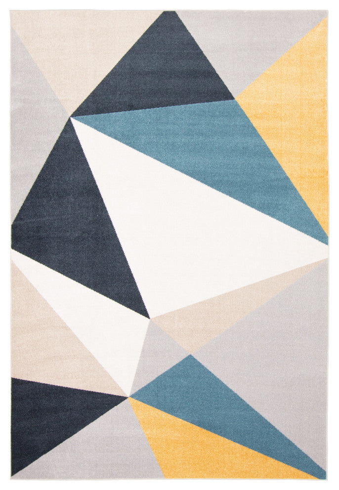 Aqua Gemma Area Rug, Multi Color, 6'x9'