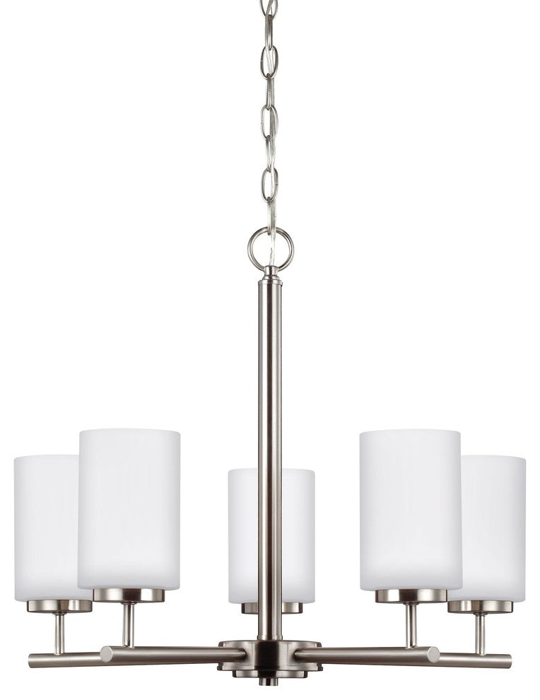 Generation Lighting Lighting 5-Light Chandelier, Brushed Nickel