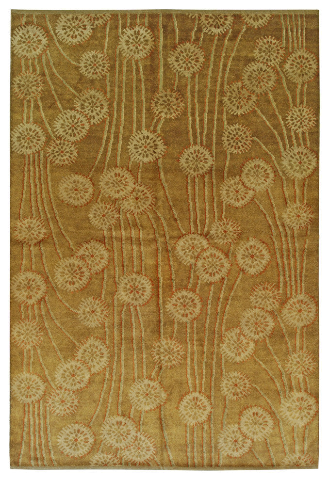Brown Transitional All Over Ningxia Area Rug