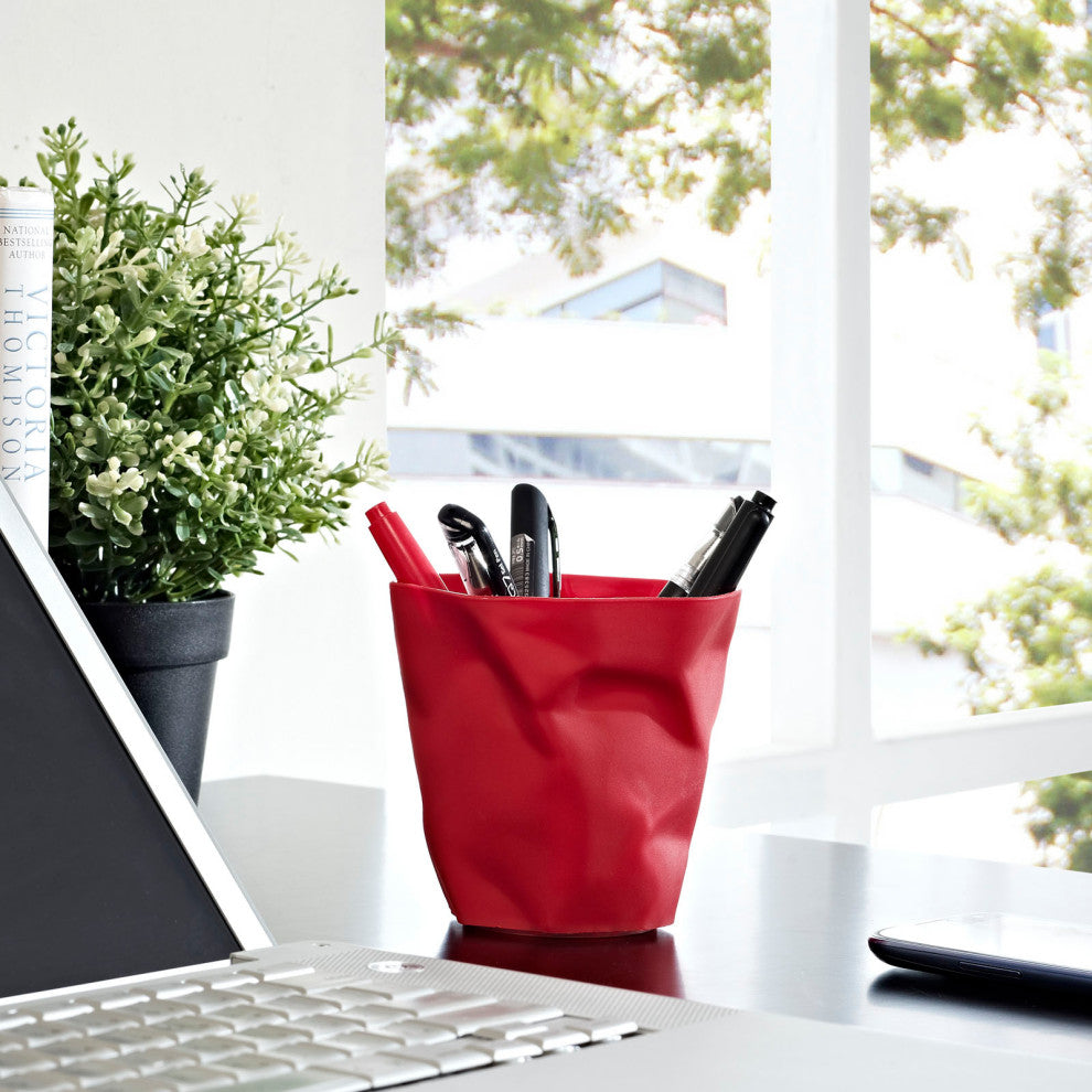 Lava Pencil Holder EEI-1023 Red
