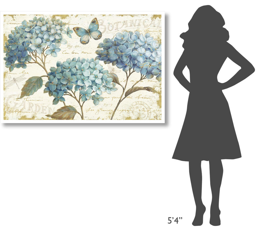 "Blue Garden I" Digital Paper Print by Daphne Brissonnet, 50"x34"