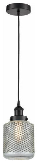 Innovations 616-1PH-BK-G262 1-Light Mini Pendant, Matte Black