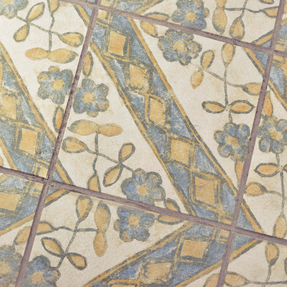 Klinker Retro Quarry Floor and Wall Tile, Aubrieta