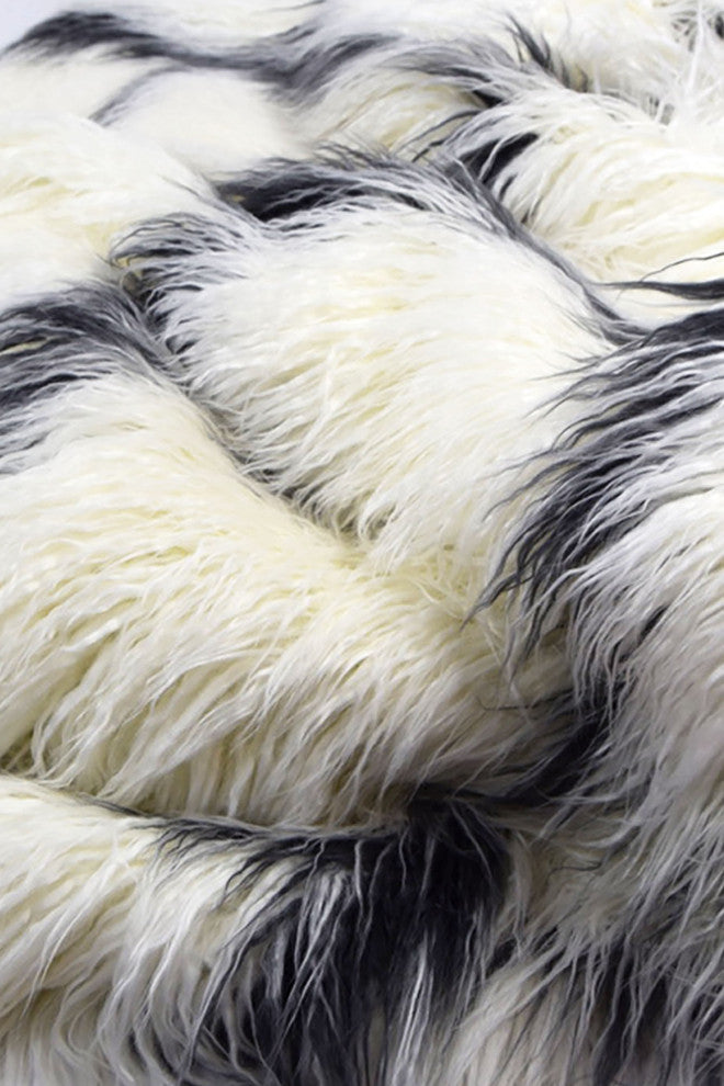 LUZIO Diamond Tibet Vegan Faux Fur Rug/Throw 63x98.4