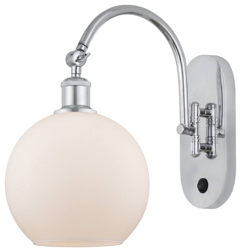Innovations 518-1W-PC-G121-8-LED 1 Light 8" Sconce, Polished Chrome