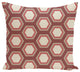 Hex Appeal Geometric Print Pillow, Mahogany, 26"x26"