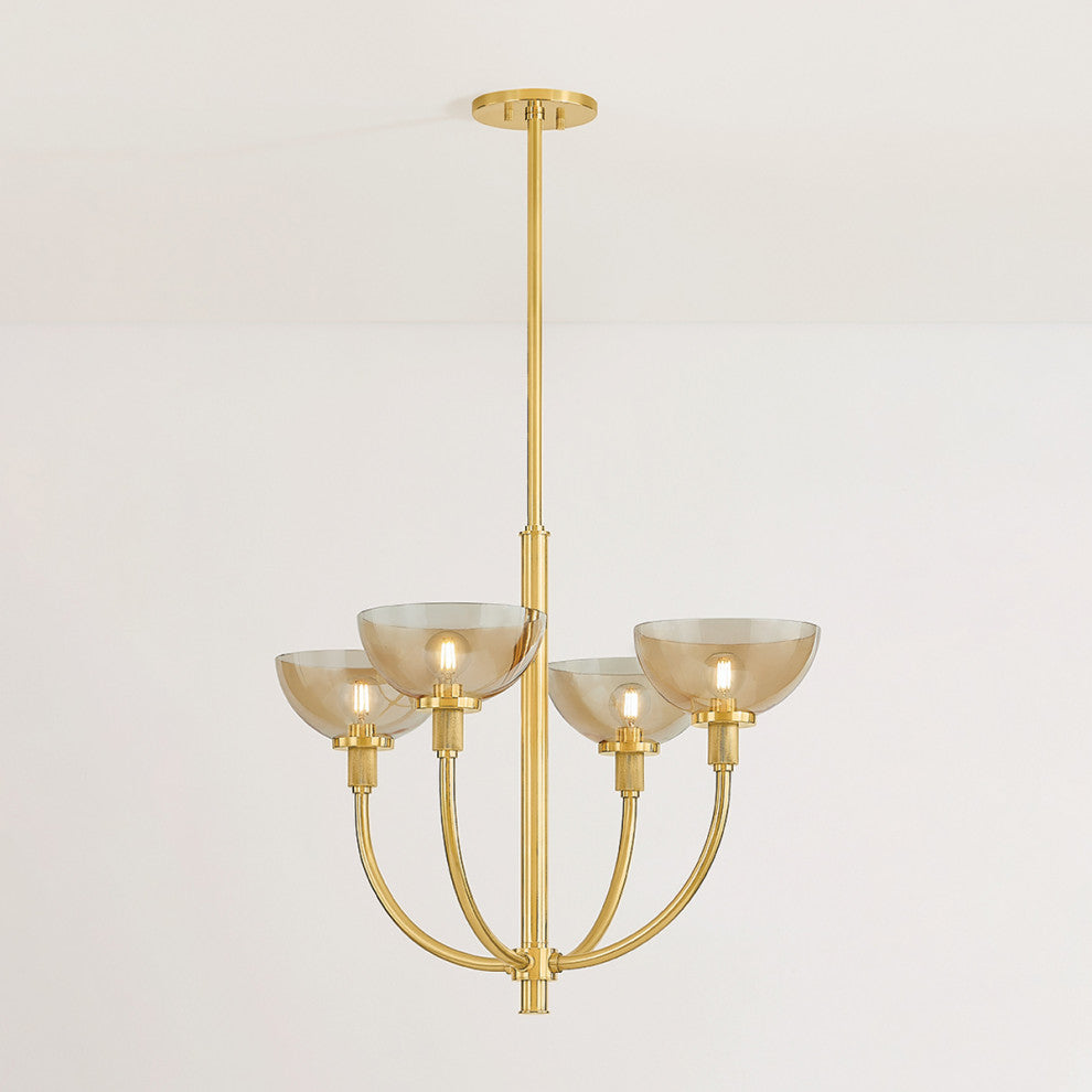 Mitzi Eva Chandelier Aged Brass