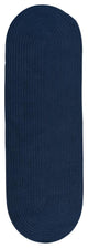Colonial Mills Rug Reversible Flat-Braid, Oval Runner Navy Runner