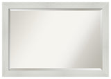Mosaic White Beveled Bathroom Wall Mirror - 40.5 x 28.5 in.