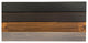 Rustic, Floating Shelf, 2" Thick x 8" Deep, with Mounting, Black, 24"