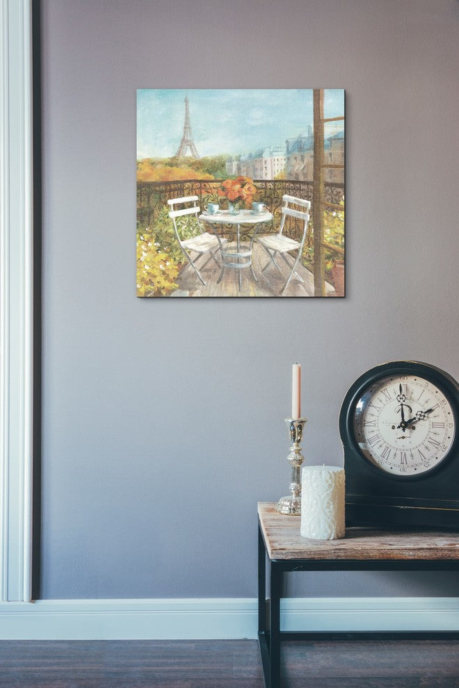 "September In Paris" Giclee Canvas Wall Art, 18"x18"