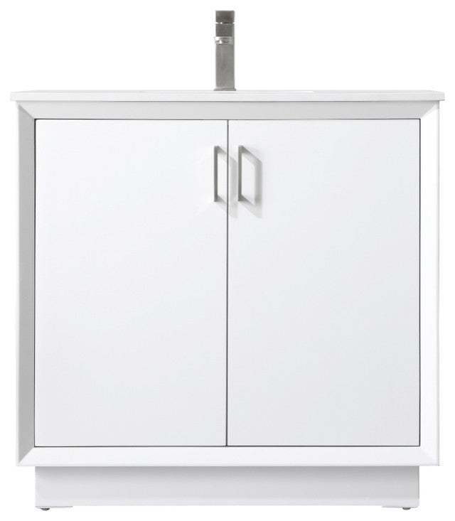 36" SIngle Bathroom Vanity, White
