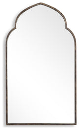 38" Transitional Bronze Arched Mirror