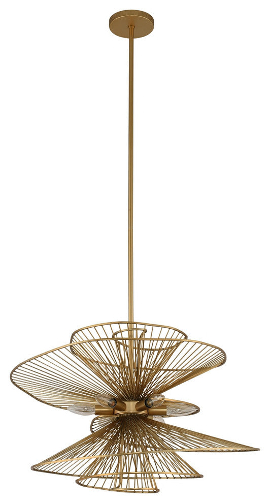 Aurora 26x19" 6-Light Modern Large Pendants by Kalco