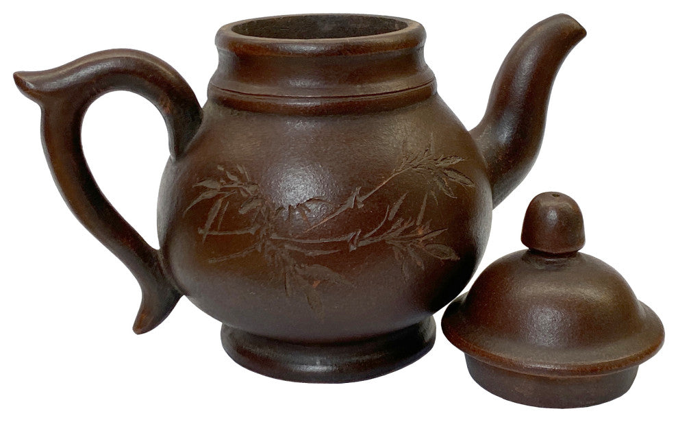 Chinese Handmade Yixing Zisha Clay Teapot With Artistic Accent Hws2300