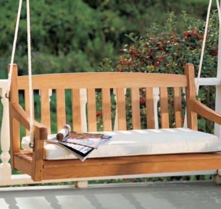 Devon Outdoor Teak Patio Swing Bench, 4.5'